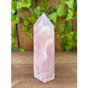 2.2 Lb Large Rose Quartz Obelisk. 6.25 Inch Polished Rose Quartz Crystal Point. Rose Quartz Generato