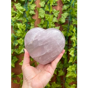 2.8 Lb Large Rose Quartz Heart. 5.5 Inch Polished Rose Quartz Crystal Heart. You get this piece!