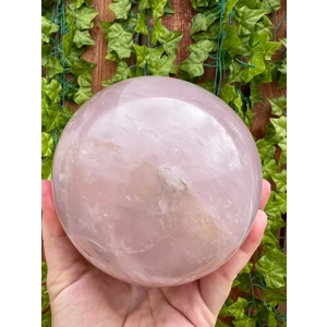 3.85 Lb Rose Quartz Crystal Sphere. 4.1 Inch Polished Rose Quartz Crystal Ball. You get this piece!