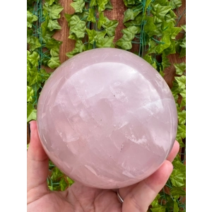 3.85 Lb Rose Quartz Crystal Sphere. 4.1 Inch Polished Rose Quartz Crystal Ball. You get this piece!