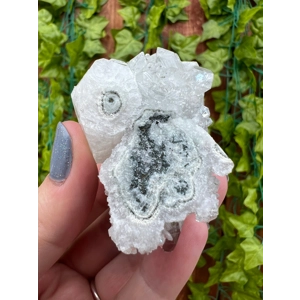 3.48 oz. AA Grade Apophyllite Crystal Cluster Stalactite from Jalgaon India. You get this piece! ZA1