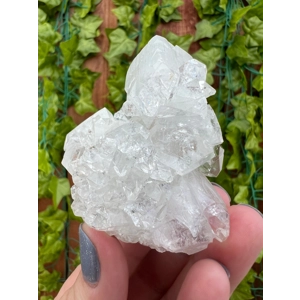 4.44 oz. AA Grade Apophyllite Clear Crystal Cluster Stalactite from Jalgaon India. You get this piec