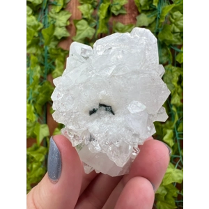 4.44 oz. AA Grade Apophyllite Clear Crystal Cluster Stalactite from Jalgaon India. You get this piec