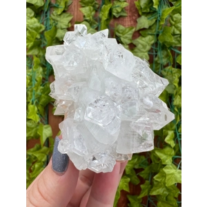 7.72 oz. AA Apophyllite Crystal Cluster with Stilbite from Jalgaon India. You get this piece! ZA14