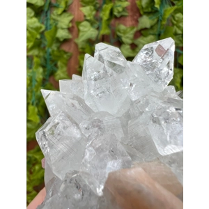 7.72 oz. AA Apophyllite Crystal Cluster with Stilbite from Jalgaon India. You get this piece! ZA14