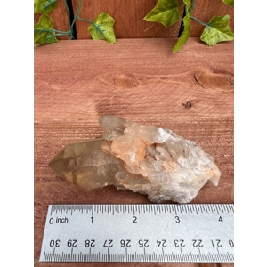 7.25 oz. Natural Citrine Quartz Cathedral from the Congo. Kundalini Smoky Citrine. You get this piec