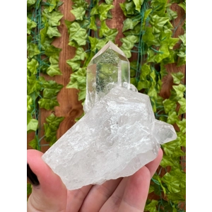 9.81 oz Arkansas Quartz Crystal Point Cluster. Natural Water Clear Quartz Points from Arkansas. You