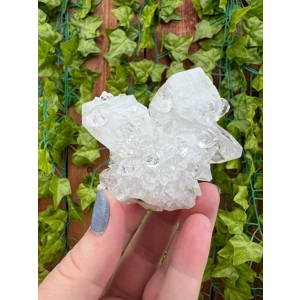 4.44 oz. AA Grade Apophyllite Clear Crystal Cluster Stalactite from Jalgaon India. You get this piec