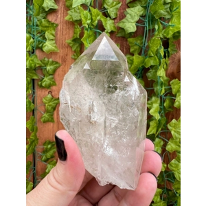 7 oz. Clear Quartz Crystal Point. Twin Quartz Points. All Natural Water Clear Quartz Point from Braz