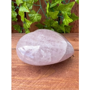 2.55 Lb. Large Rose Quartz Heart A Grade. 4.8 Inch Polished Rose Quartz Crystal Puffy Heart. You get