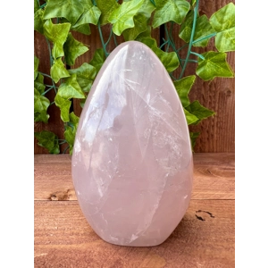 1.91 Lb. Rose Quartz Freeform Crystal. 5.4 Inch. Polished Rose Quartz Freeform Crystal. You get this