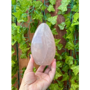 1.91 Lb. Rose Quartz Freeform Crystal. 5.4 Inch. Polished Rose Quartz Freeform Crystal. You get this