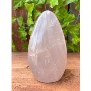 1.91 Lb. Rose Quartz Freeform Crystal. 5.4 Inch. Polished Rose Quartz Freeform Crystal. You get this