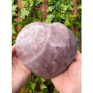 4.62 Lb Rose Quartz Heart. 5.85 Inch Polished Rose Quartz Crystal Puffy Heart. You get this piece!