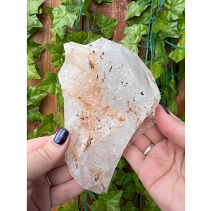 1.97 Lb Clear Quartz Crystal Point with Etching and Inclusions. You get this piece!
