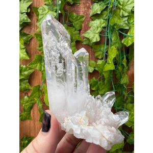 6.11 oz. Super Clear Quartz Crystal Points Cluster from Goboboseb, Nambia. You get this piece!