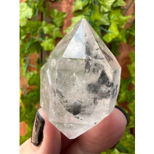 1.62 oz. Large Herkimer Diamond Quartz Crystal with MOVING Enhydro from Herkimer County NY. 46 grams