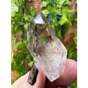 1.64 oz Large Herkimer Diamond Quartz Crystal with MOVING Enhydros from Herkimer County NY. 46.5 gra