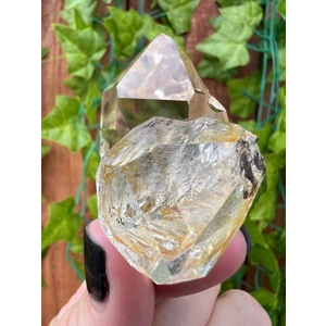Large 2 oz A Grade Raw Herkimer Diamond Quartz Crystal Cluster from Herkimer County NY. Golden Heale