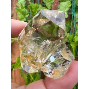 Large 2 oz A Grade Raw Herkimer Diamond Quartz Crystal Cluster from Herkimer County NY. Golden Heale