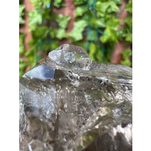 Large 2.78 oz. Raw Skeletal Herkimer Diamond Quartz Crystal from Middleville NY. Fenster Quartz. Ele