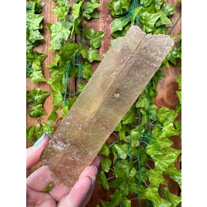 4.42 oz Natural Golden Selenite Crystal Self Collected in Southern Arizona. Large Raw Golden Selenit