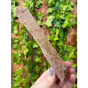 3.36 oz Natural Golden Selenite Crystal Flame Slab Self Collected in Southern Arizona. You Get This