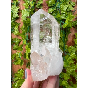 14.47 oz. Arkansas Quartz Crystal Points Cluster. Natural Water Clear Quartz Point from Arkansas USA