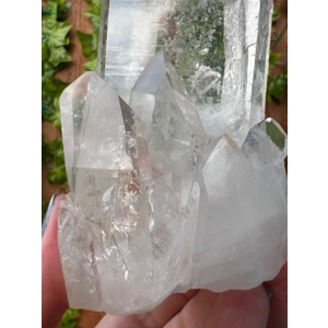 14.47 oz. Arkansas Quartz Crystal Points Cluster. Natural Water Clear Quartz Point from Arkansas USA
