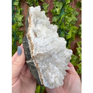 4.57 Lb Fluorescent Dogtooth Calcite Crystal Cluster from India. You get this piece!