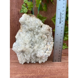 4.57 Lb Fluorescent Dogtooth Calcite Crystal Cluster from India. You get this piece!