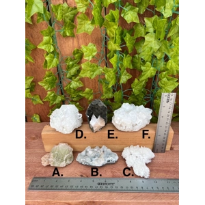 Apophyllite & Stilbite Crystal Clusters from India (O) - Choose Your Piece!