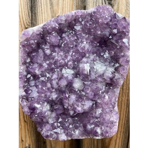 21.2 Lb. Huge Amethyst Quartz Crystal Cluster on Metal Stand. Huge Polished Amethyst Geode Home Deco