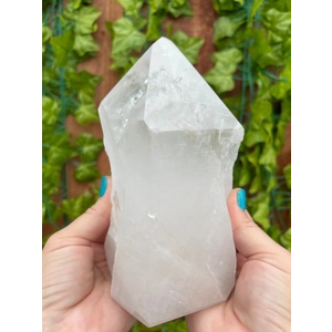 4.33 lb. Large Clear Quartz Crystal Point. You get this piece!