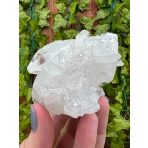 4.44 oz. AA Grade Apophyllite Clear Crystal Cluster Stalactite from Jalgaon India. You get this piec