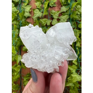 4.44 oz. AA Grade Apophyllite Clear Crystal Cluster Stalactite from Jalgaon India. You get this piec