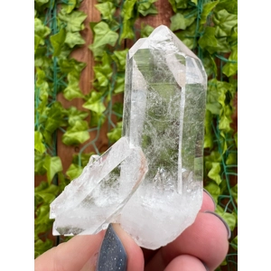 2.4 oz. Arkansas Clear Quartz Twin Crystal Points Cluster. AR23. You get this piece!