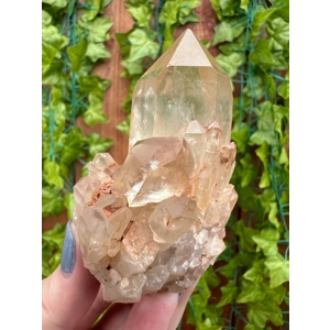 6.25 oz. Natural Citrine Quartz Cathedral from the Congo. Kundalini Smoky Citrine. You get this piec