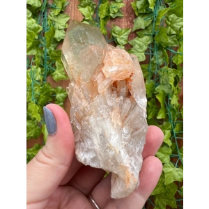 7.25 oz. Natural Citrine Quartz Cathedral from the Congo. Kundalini Smoky Citrine. You get this piec