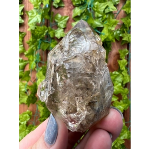 Large 2.78 oz. Raw Skeletal Herkimer Diamond Quartz Crystal from Middleville NY. Fenster Quartz. Ele