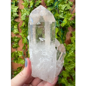 14.47 oz. Arkansas Quartz Crystal Points Cluster. Natural Water Clear Quartz Point from Arkansas USA