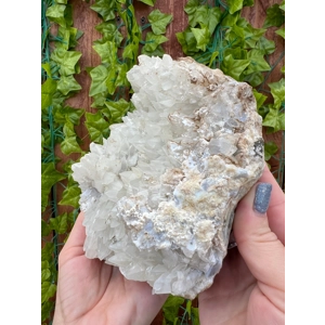 4.57 Lb Fluorescent Dogtooth Calcite Crystal Cluster from India. You get this piece!
