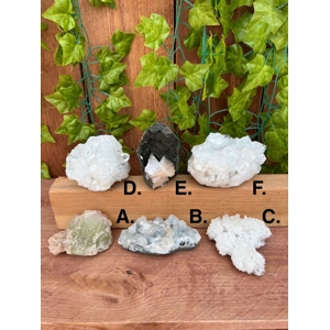 Apophyllite & Stilbite Crystal Clusters from India (O) - Choose Your Piece!