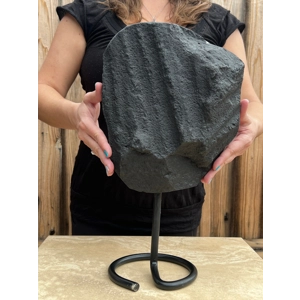 21.2 Lb. Huge Amethyst Quartz Crystal Cluster on Metal Stand. Huge Polished Amethyst Geode Home Deco