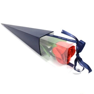 1x Single Rose - Red Rose Soap