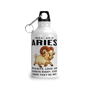 Zodiac Sign Aluminium Sports Water Bottle