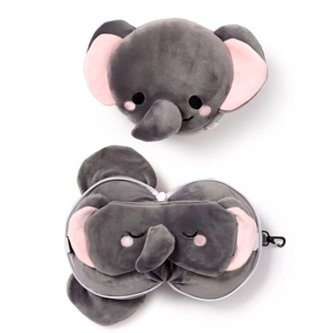 Relaxeazzz Travel Pillow & Eye Mask - Adoramals Janu the E..