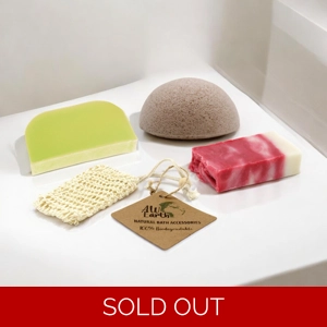 Artisan Soap, Solid Shampoo & Konjac Sponge Set