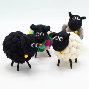 Handmade Little Felt Sheep, Christmas Gift or Decoration