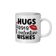 Valentine Hugs And Kisses Mug Ceramic Mug 11oz